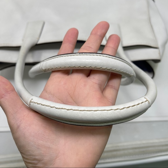 Coach Madeline 11554 Ivory leather satchel shoulder bag expandable - Picture 9 of 16